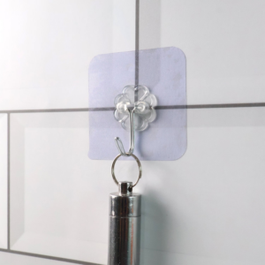 Heavy Duty Flower Adhesive Wall Hooks 4pcs