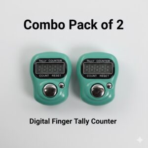 Manual Hand Finger Counting Machine Digital Head Electronic Tally Counter (2 PC)