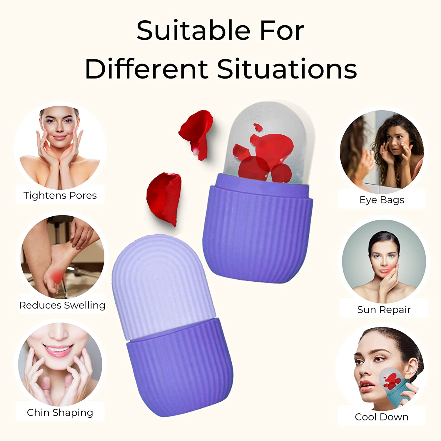 beauty face massage ice roller (2 pc) beauty face massage ice roller (2 pc)