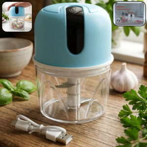 Wireless USB Rechargeable Electric Chopper 3 Blades (300Ml)
